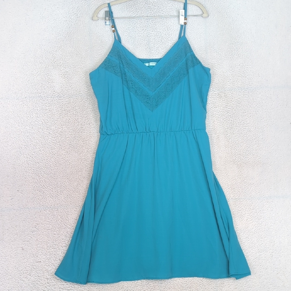 Maurices Women's Blue Boho Casual Midi Dress Size XL